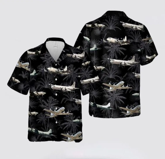 Us Navy Lockheed P-3 Orion Hawaiian Shirt, Gift For Navy Soldiers