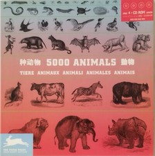 LIBRO 5000 ANIMALS (ANIMALI) CON 4 CD-ROM. 6 LINGUE. AGILE RABBIT EDITIONS 2004
