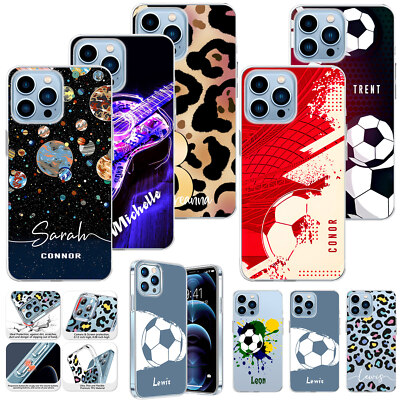Personalised Name Phone Shockproof Case For iPhone 15 Pro Max 14 13 16 17 Cover