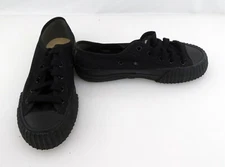 PF Flyers Shoes Center Reissue Ox Black/Gray Sneakers Womens 6.5