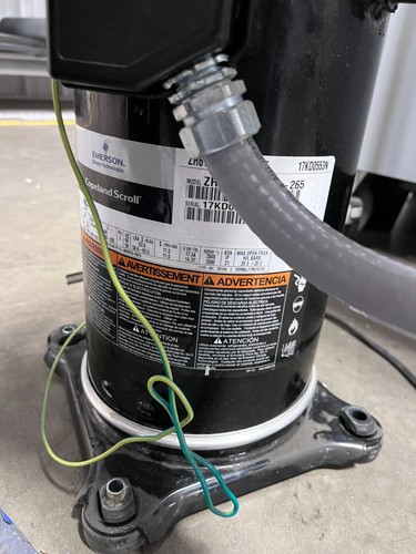 Emerson Copeland Scroll ZR61KC-TFD-265 5 HP HVAC Compressor - Picture 2 of 3