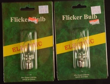 Flicker Flame Bulb Vintage 2 Packs of 1 Small Base 120 Volt