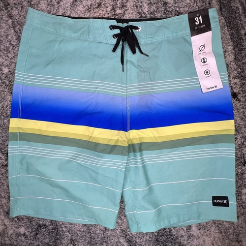 Pantalones Cortos Hurley Phantom Pleasure Point Para Hombre Talla 31 Surf Bañador Azul ELASTIZADOS - Imagen 2 de 8