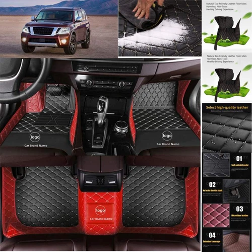 For Nissan Rogue Car Floor Mats Luxury Custom Carpets Cargo Liners Waterproof - Picture 3 of 34