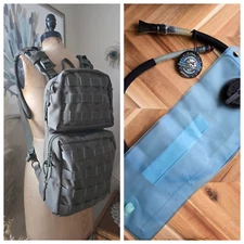 Mil-Spec plus MOLLE backpack w/ PALS & Hydration system +2 zipper compartments