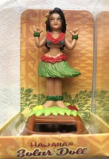 Dashboard Hula Girl Doll Solar Motion Hang Loose Hawaii Collectable Hawaiian New