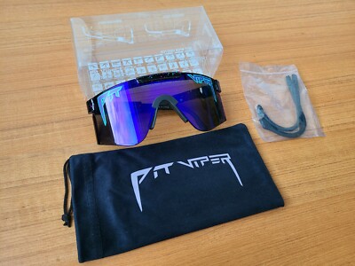 REAL PIT VIPER THE NIGHT FALL POLARIZED DOUBLE WIDE SUN GLASSES WORN ONCE Pit Viper The Night Fall Polarized - BareBones WorkWear main image 3