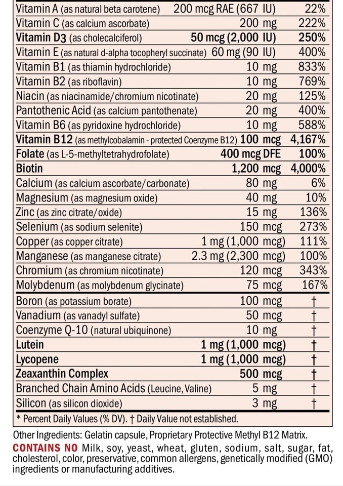 Andrew Lessman Essential1 Multivitamin 2000 IU D3 60 Capsules ProCaps