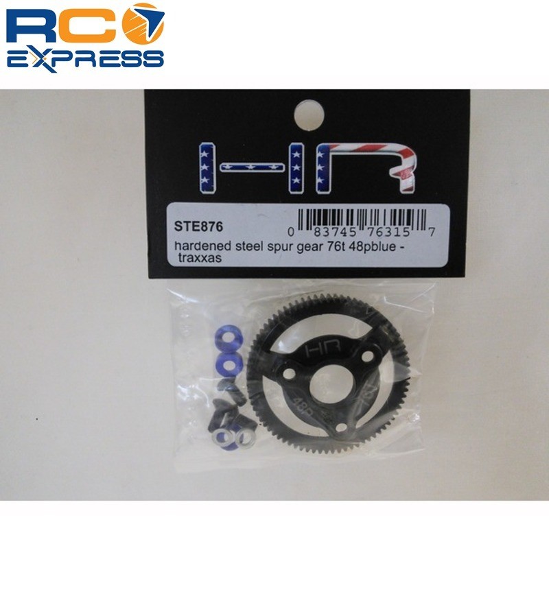 Hot Racing Traxxas 2wd Rustler Slash Stampede 48p Steel 76t Spur Gear STE876