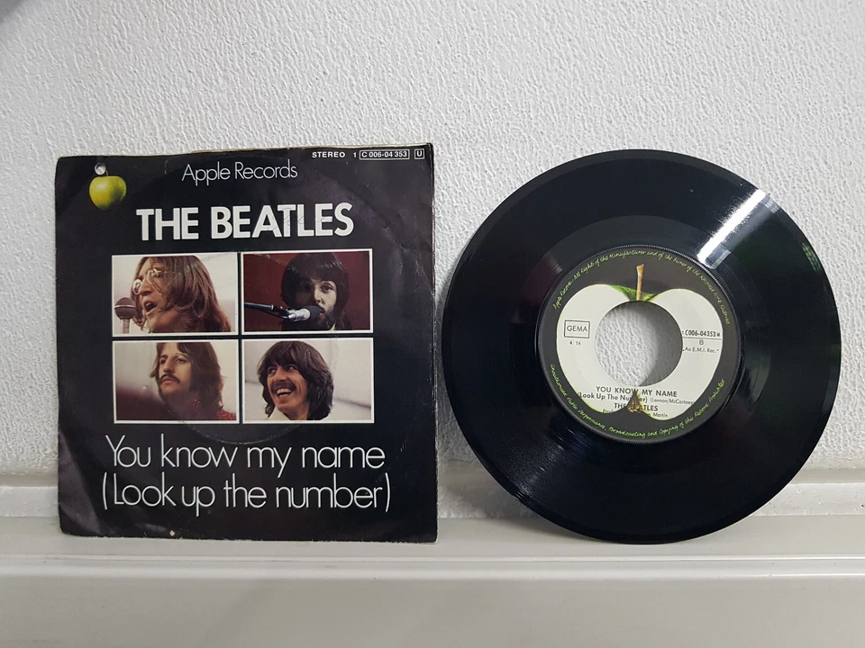 The Beatles - Let it be / You know my Name 1970 7" LP Hey Jude Yellow Submarine - Bild 2 von 2