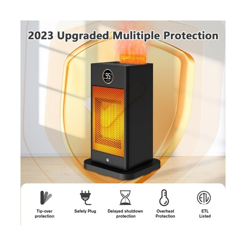 Space Heaters for Indoor Use,2023 Upgraded PTC Space Heater Large Room 1500W,... - Picture 6 of 6