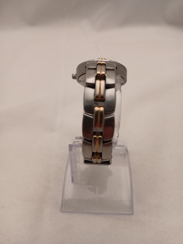FOSSIL Watch Pearl Face, Two Tone, Crystal Accents Y2K Retro Classic AM3461 Sm - Picture 4 of 6