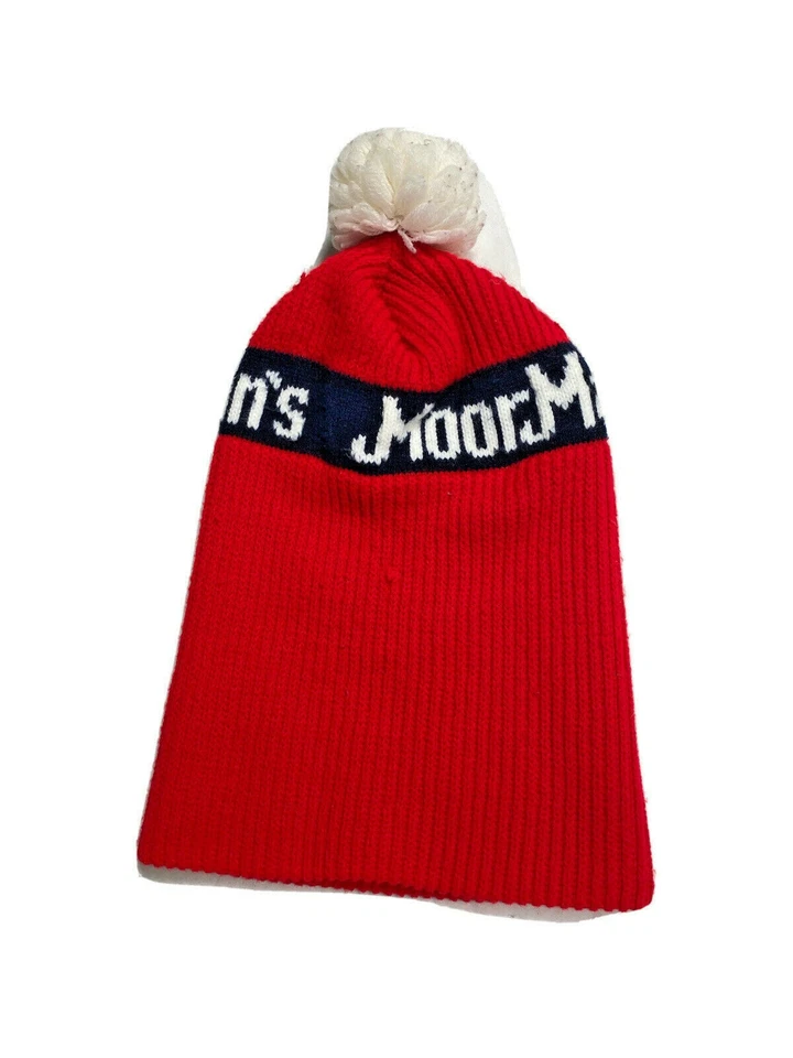 Boné gorro MoorMans vintage anos 70 vermelho alimentação agrícola agricultores streetwear retrô - Imagem 4 de 4