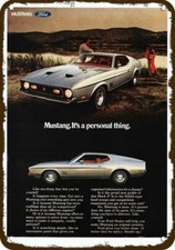 1971 Ford Mustang Mach 1 Sports Car Vintage-look Decorative Replica Metal Sign 1971 Ford Mustang Mach 1 Sports Car Vintage-look Decorative Replica Metal Sign
