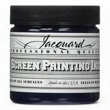 AquaPrint Pro: Vibrant Navy 112 - Water-Soluable Screen Print Ink in a 4oz Jar