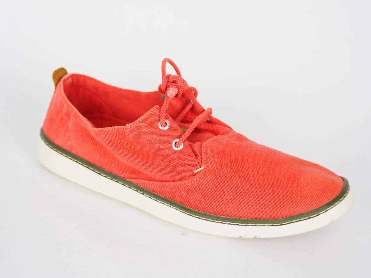 Mens Timberland Hookset Handcrafted 5737R Red Canvas Casual Shoes