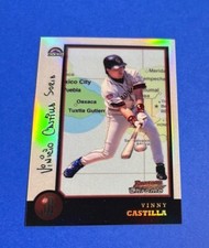 1998 Bowman Chrome International Refractors #62 Vinny Castilla -Super Tough Pull