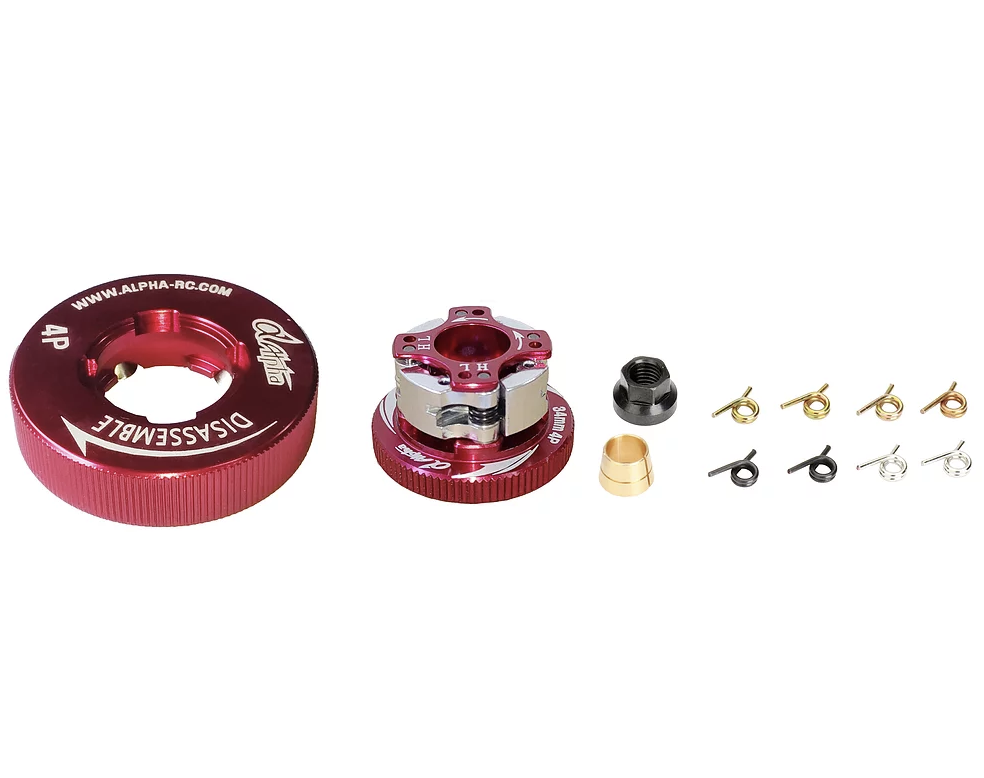 4 Shoe Aluminum Clutch Kit with Tool adjustable Nitro 1/8th buggy