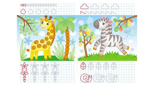 Children's Russian Books Kids Любимые животные. Многоразовые прописи - Picture 3 of 6