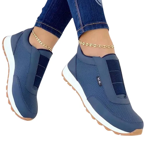Womens Breathable Non-Slip Walking Shoe Walking Comfort Low Top Sneakers Work - Foto 6 di 15