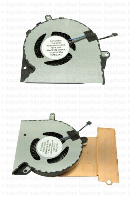 Pair of CPU + GPU cooling Fan for HP OMEN 17-AN 17-AN012DX 929455-001 929456-001