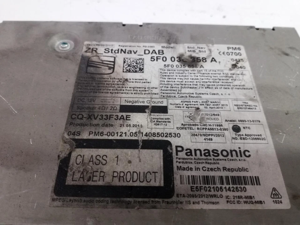 SEAT LEON 2013- Radio Autoradio 5F0035858A - Bild 4 von 4