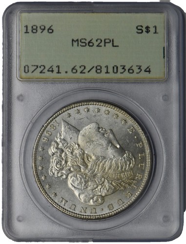 1896 Morgan Silver $1 PCGS MS 62 DL16 | eBay