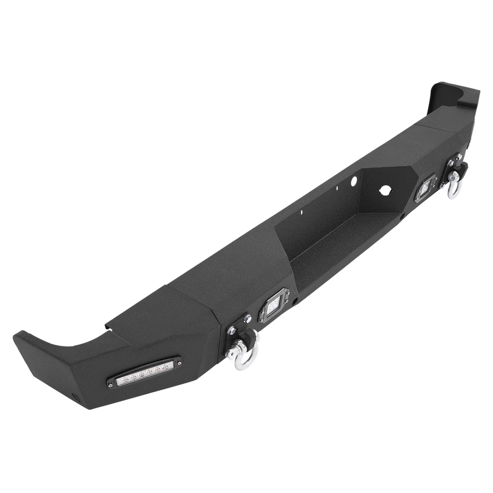 Nuevo parachoques trasero de acero texturizado con focos + anillos en D para Ford F-150 2004-2008 Foto 4 de 4