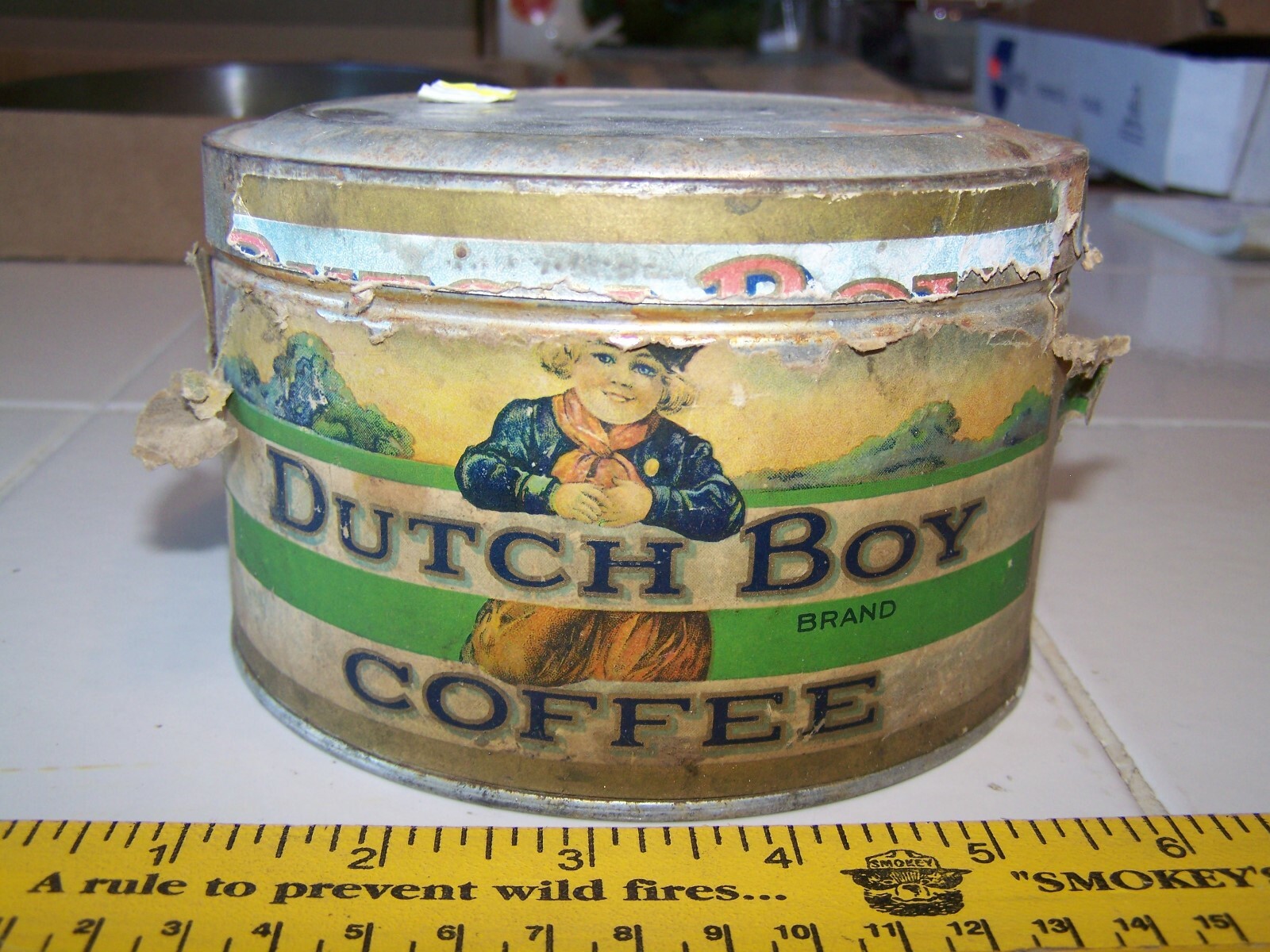 Vintage Dutch Boy Coffee Can Tin Metal Paper Label RARE!!! eBay