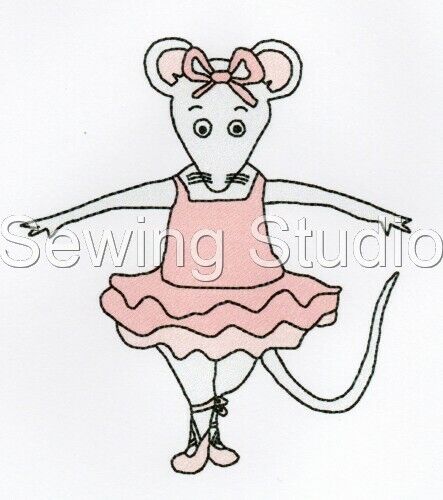 ANGELINA BALLERINA & FRIENDS DESIGNS - MACHINE EMBROIDERY DESIGNS ON CD OR USB - Picture 1 of 3