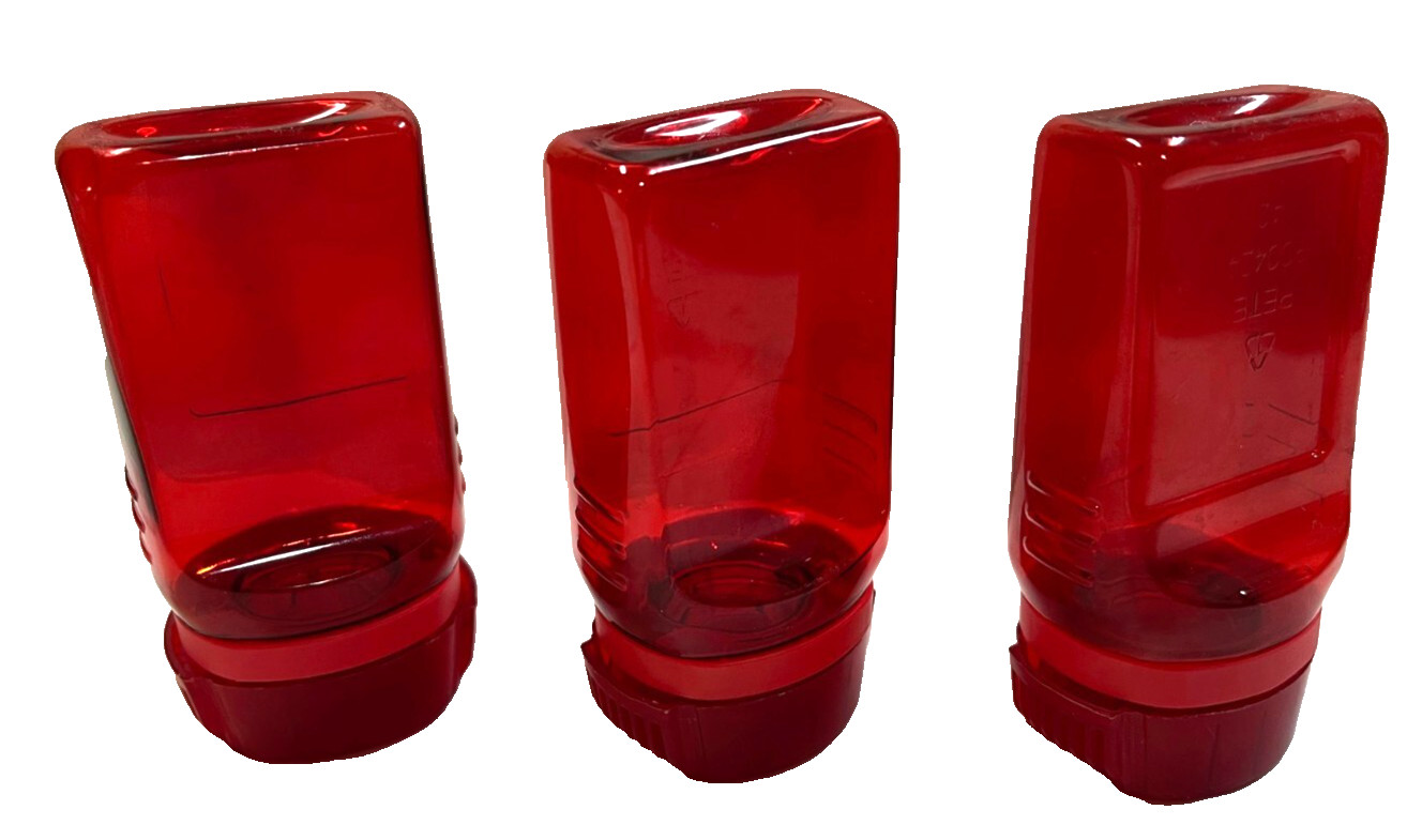 Target Red Pill Bottles 3 Prescription Medicine Container Small Size Red Ring