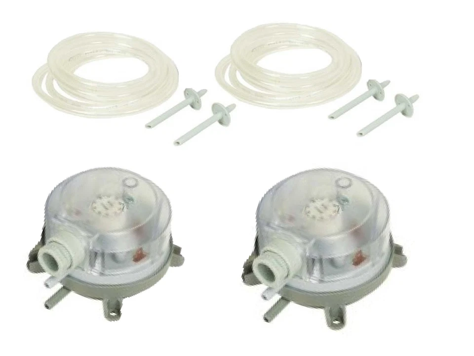 CSUK 2 X KITCHEN CANOPY AIR SUPPLY & EXTRACT PRESSURE SWITCH KITS FOR GAS INTERLOCK