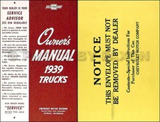 1939 Chevrolet Pickup And Truck Owner Manual With Envelope 39 Chevy Owners Guide 1939 Chevrolet Pickup And Truck Owner Manual With Envelope 39 Chevy Owners Guide