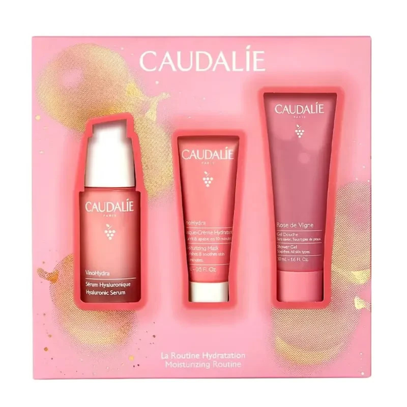 Caudalie VinoHydra coffret routine hydratation hyaluronique avec sérum et crème
