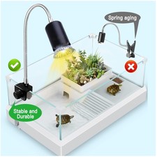 Reptile Heat Lamp Kit with 2  50W Basking Bulbs, 360  Stand
