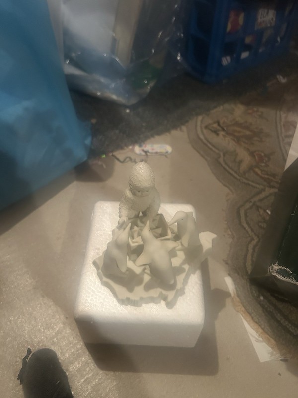 VINTAGE DEPARTMENT 56 SNOW BABIES "HELPFUL FRIENDS" Excellent Condition
