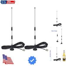 20-1300MHz Police Scanner Antenna HF VHF UHF Ham Radio BNC Male Antenna Magne...