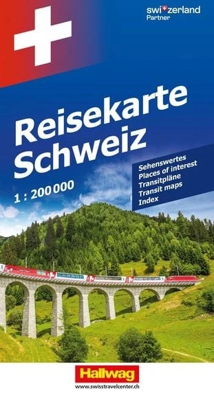 Hallwag Strassenkarte Reisekarte Schweiz 1:200.000 Mit besonders praktischem ...