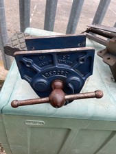1930's Record 52  Vice Quick Release Q/R Carpenters Joiners Woodwork Vise blue