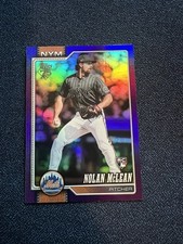 2026 Topps Nolan McLean #214 Rookie RC Purple Foil /250 Mets