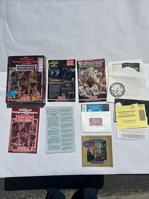 Dungeons & Dragons Advanced IBM PC Shadow Sorcerer Preowned 1991 USA SSI Big Box