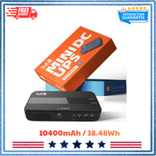 Mini UPS Battery Backup 10400mAh for WiFi Router, Phone, Camera Power Supply