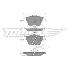 Satz Bremsbeläge Bremsklötze vorne für Audi A6 C5 4B2 4B5 Allroad 4BH | 24026