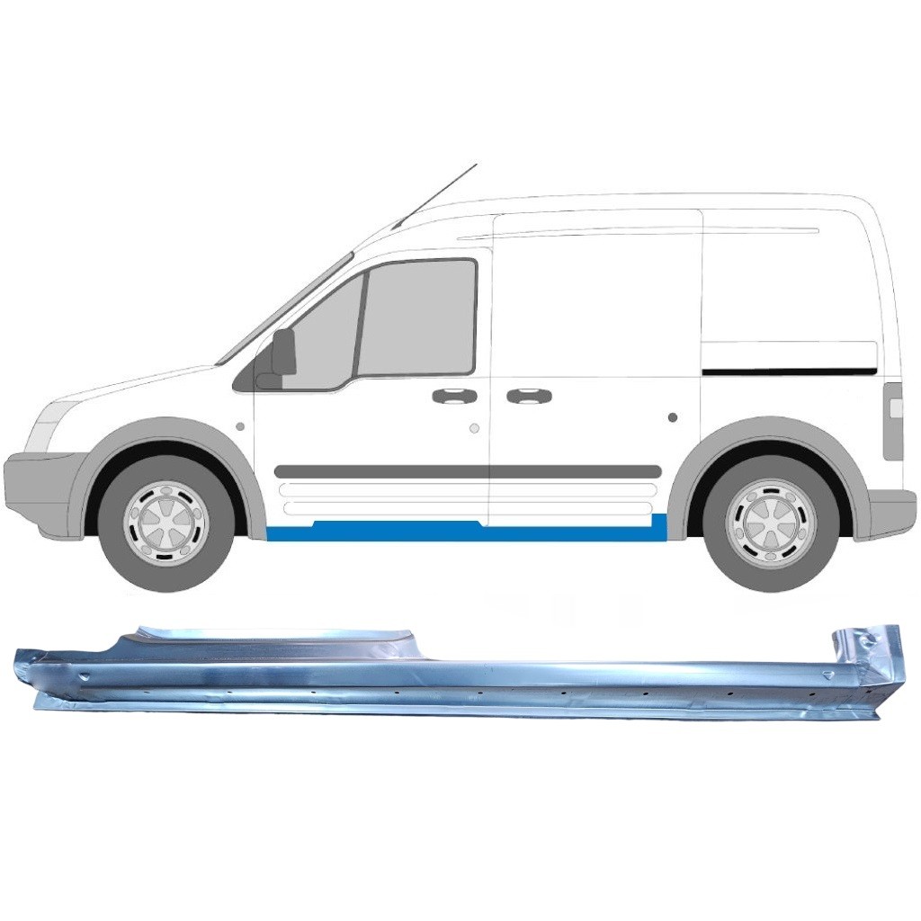 Full sill repair panel for Ford Transit Connect 2003-2013 / Left