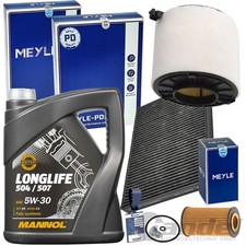 MEYLE FILTERSET+MANNOL LL 5W30 ÖL für AUDI A4 B9 A5 F53 F5P F5F Q5 FYB FYG TDI
