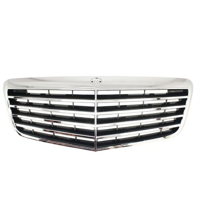 For 07-09 E350, E63-AMG w/o Proximity Cruise Front Grille Assy Chrome/Black Q