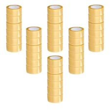 Yellow Transparent Hybrid Packing Tape 1.88 Inch x 110 Yards 1.75 Mil 72 Rolls
