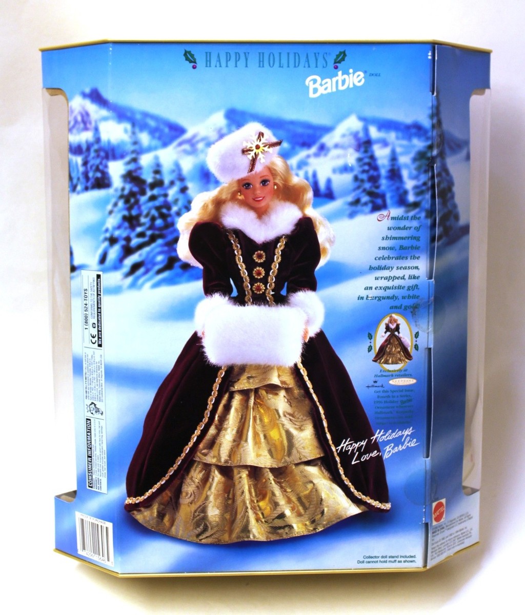 Barbie Happy Holidays Special Edition 1996 Christmas 15646 Slight