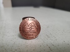 Nowy nieaktywny benchmark 2003 Mile High Marker 5280 Colorado Geocoin Trackable