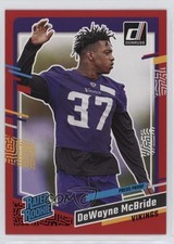 2023 Panini Donruss Rated Rookie Press Proof Red DeWayne McBride #366 0x7k